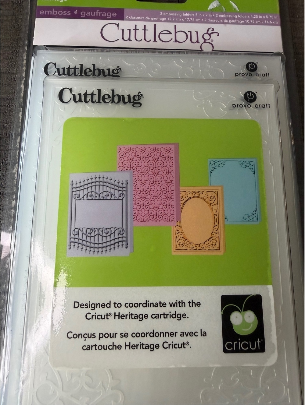 Cuttlebug Heritage Embossing Folder Set - Picture 4 of 6
